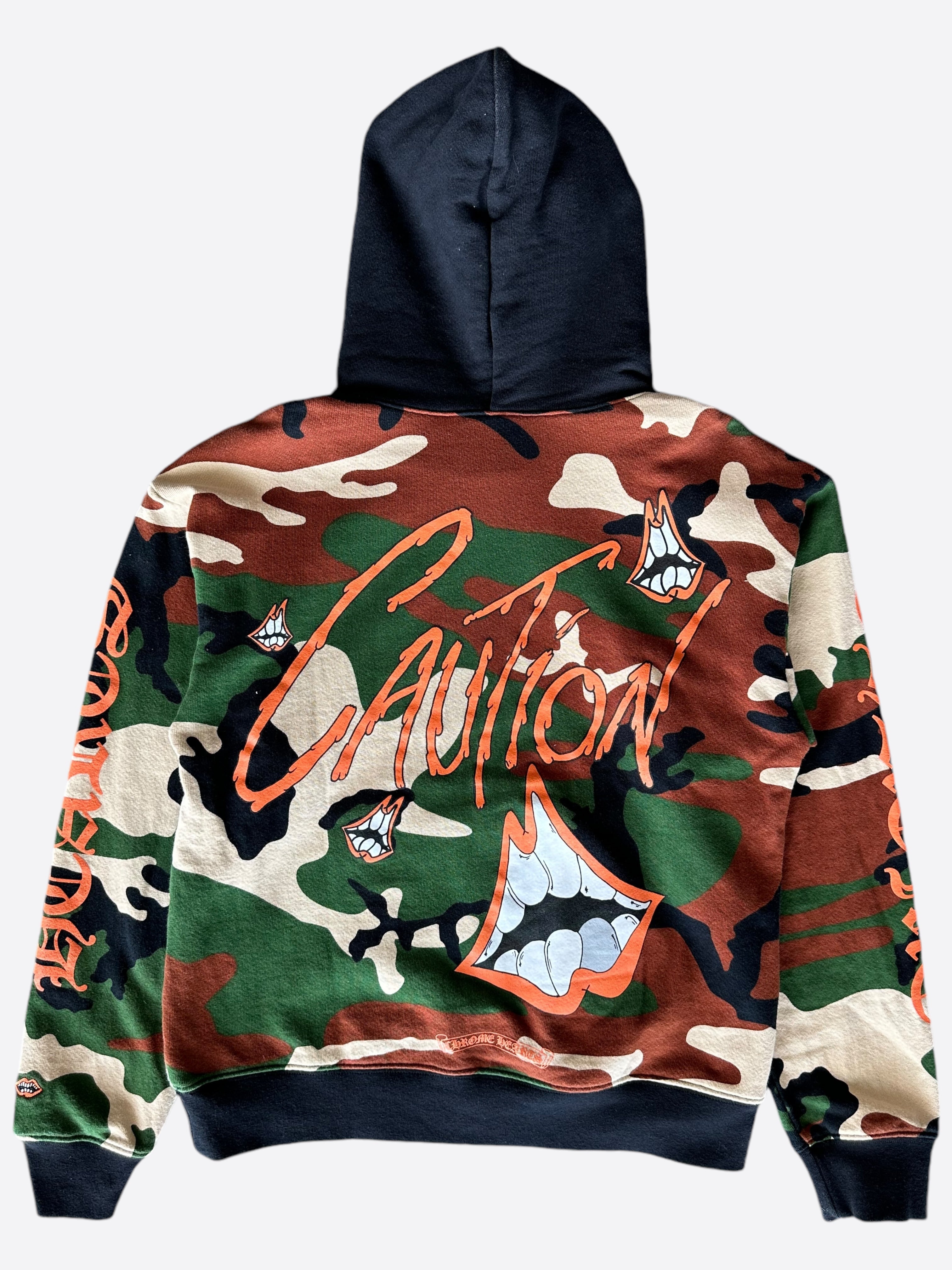 Chrome Hearts Matty Boy Camouflage Caution Hoodie - Stylish Streetwear for Men | Perfect for Urban Fashion & Casual Outfits