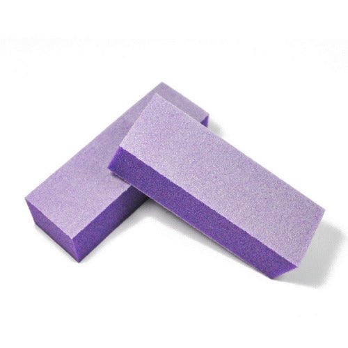 3-Way Buffer 100/180 Grit - Purple/White Sanding Sponge for Wood, Metal & Drywall - Perfect for DIY Projects, Home Renovation & Automotive Refinishing