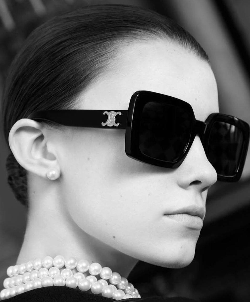 Celine CL40304U Triomphe Grey Square Sunglasses for Women - Luxury Designer Shades for Fashion & Outdoor Activities