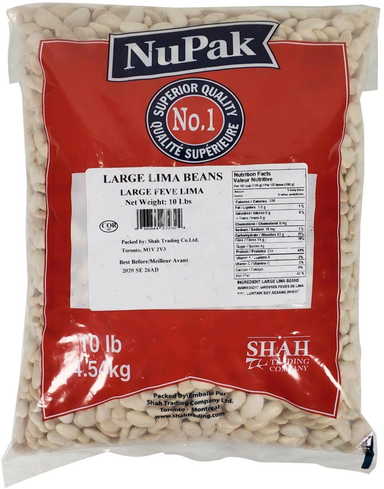 Dunya Harvest Large Lima Beans - Premium Dried Butter Beans for Soups, Stews & Salads | High-Protein, Non-GMO, Gluten-Free Legumes for Healthy Cooking