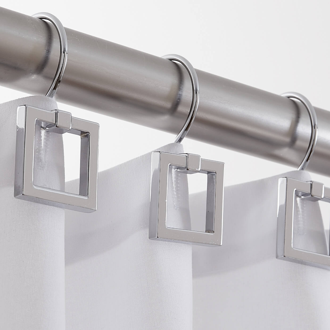 Square Door Knocker Shower Hooks - Heavy Duty Rustproof Bathroom Hooks for Towels, Robes & Accessories - Perfect for Bathroom, Kitchen & Closet Organization