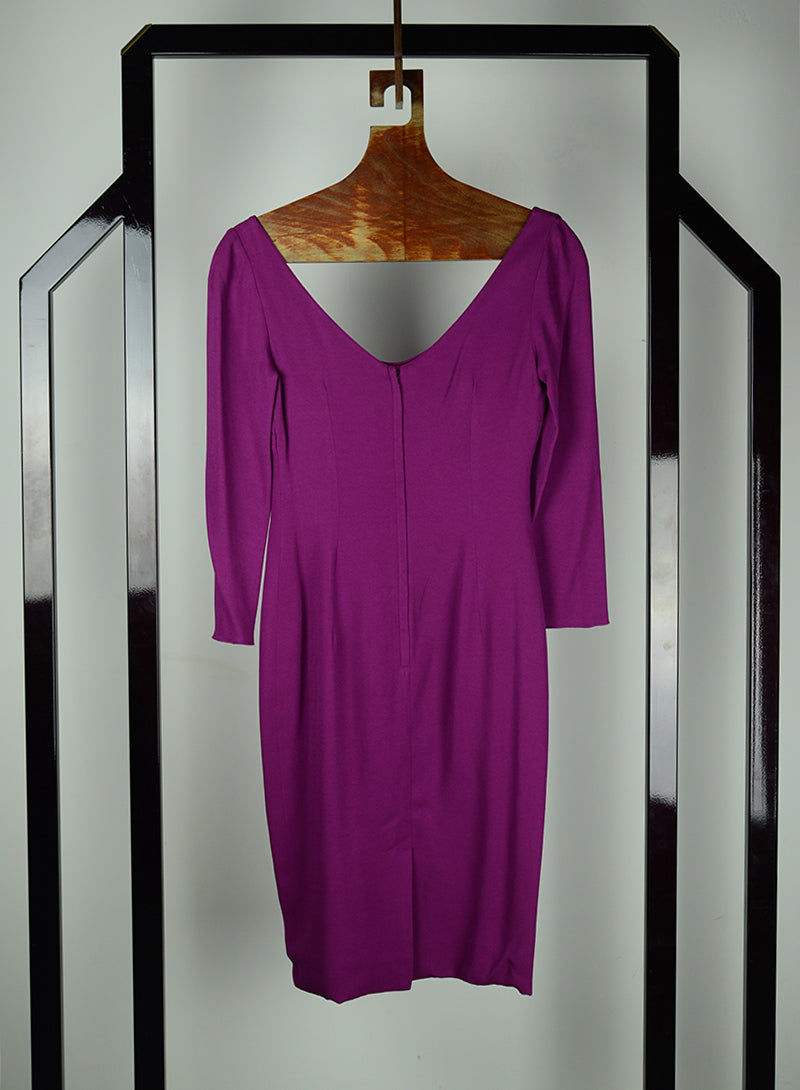 Dolce & Gabbana Fuchsia Dress Size 40 - Elegant Evening Gown for Parties & Special Occasions