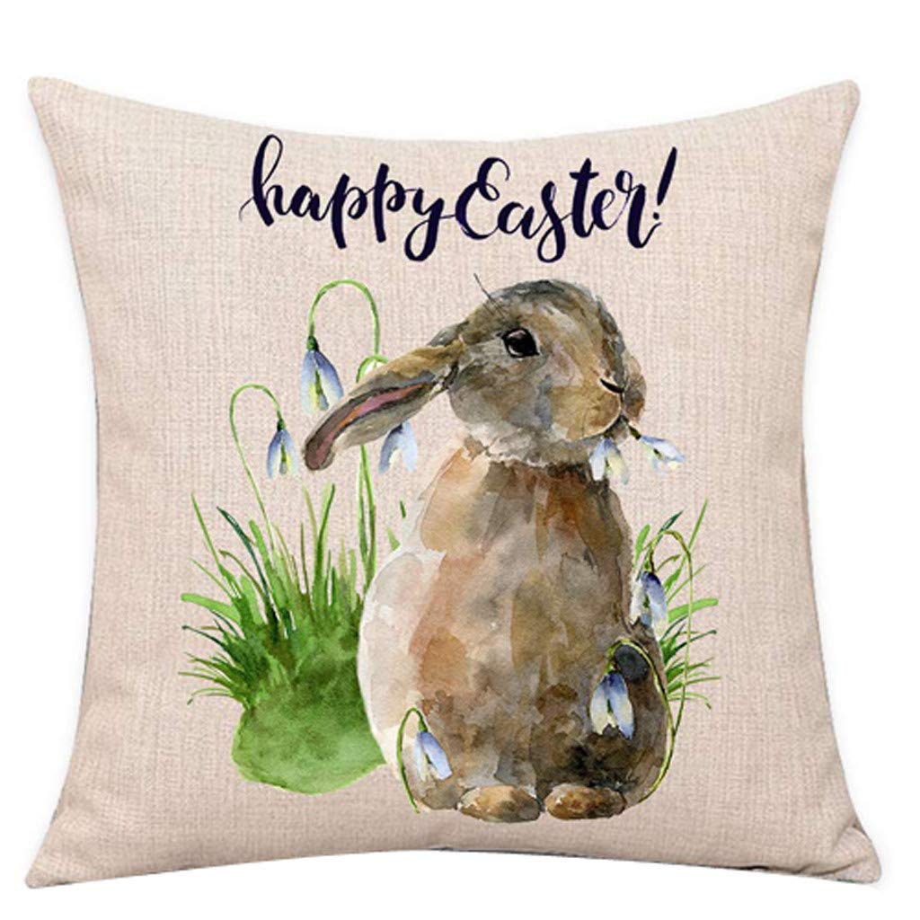 Boddenly Decorative Square Throw Pillow Covers - 18x18 Inch Soft Sofa Cushion Covers for Living Room, Bed, Couch - Custom Home Decor Accent Pillow Cases (Mixed Colors) - Perfect for Easter Decor, Seasonal Home Styling & Cozy Interior Design