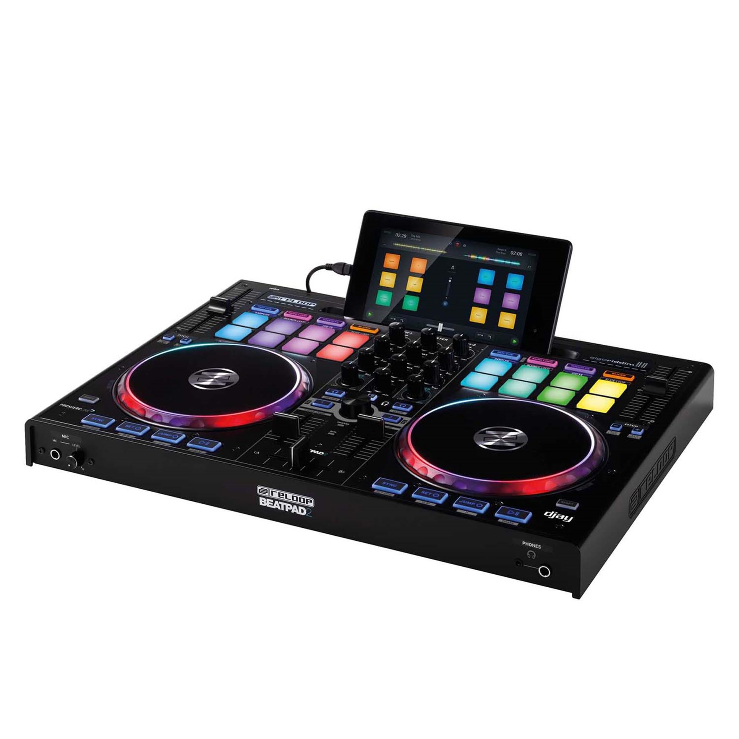 Reloop Beatpad-2 Professional DJ Controller - Compatible with iPad, Android & Mac | Perfect for Mobile DJing, Home Studios & Live Performances
