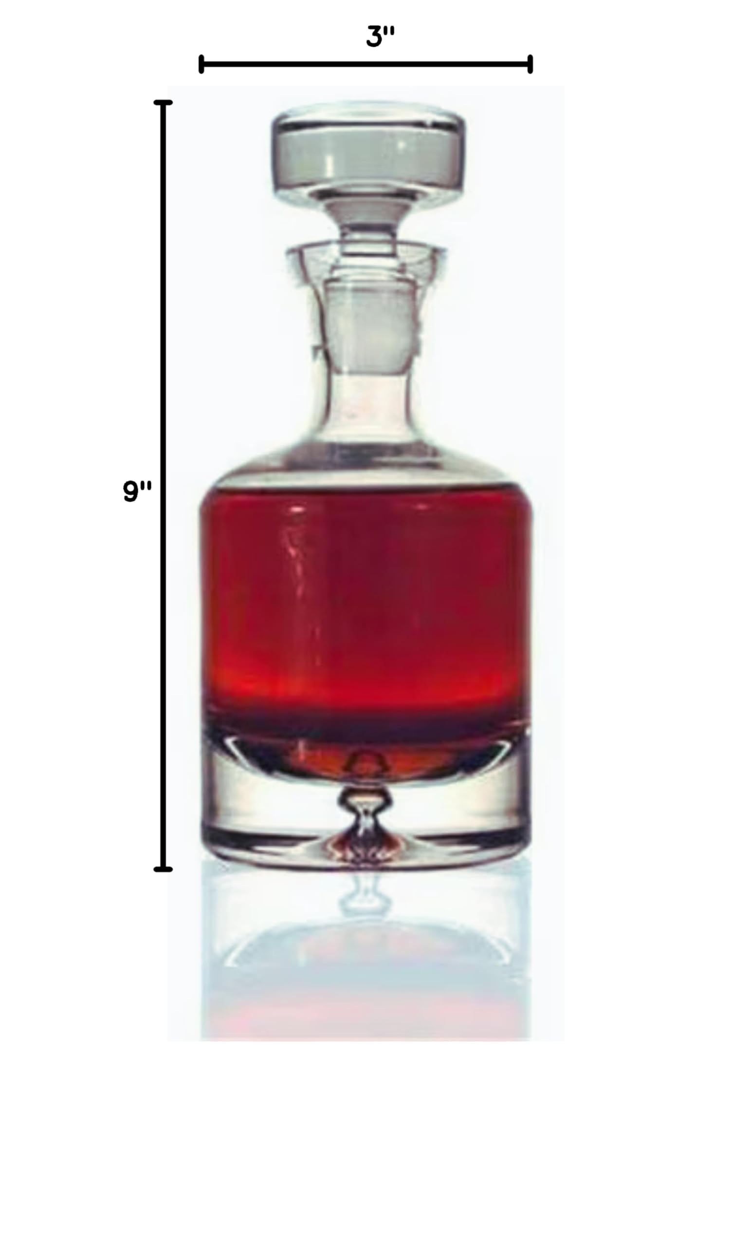 Premium Ravenscroft Crystal Whiskey Decanter Set - 34oz Hand-Blown Lead-Free European Crystal Decanter with 4 Double Old Fashioned Glasses (11oz Each) - Elegant Gift Box for Whiskey Lovers, Home Bar & Special Occasions
