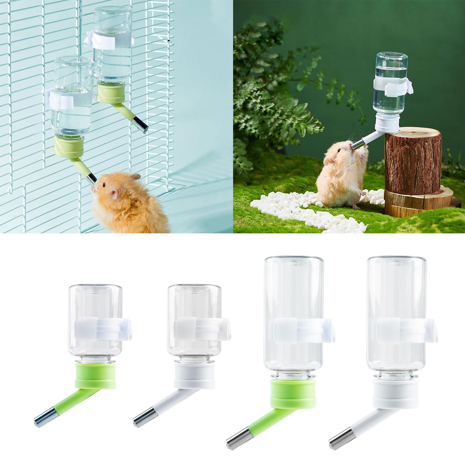 Automatic Water Bottle for Hamsters & Guinea Pigs - Leak-Proof Small Pet Water Dispenser - Perfect for Cages, Travel & Daily Hydration