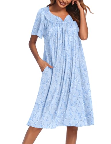 Blue White Floral