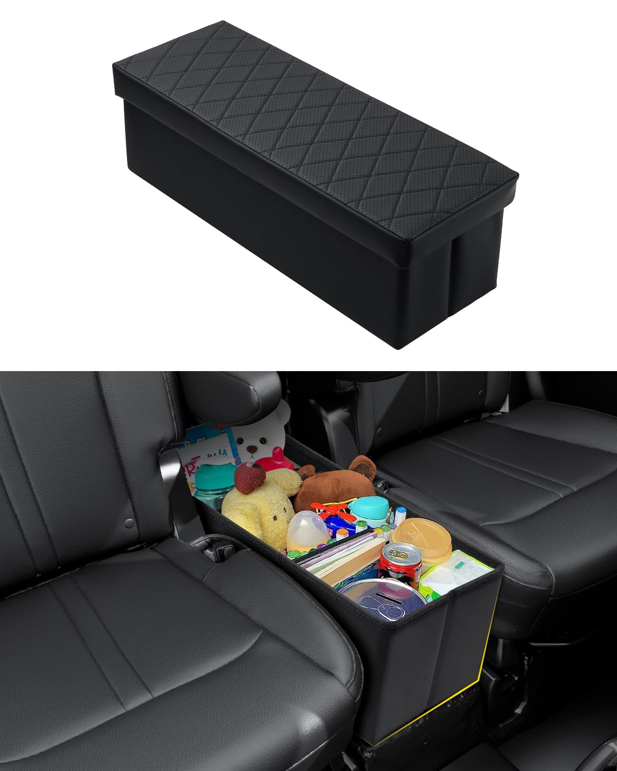 Premium Car Seat Organizer for Kia Telluride 2020-2025 - Backseat Storage Bin with Console Organizer - Perfect for Kids Toys, Baby Supplies & Pet Accessories - Ideal for Road Trips, Family Travel & Daily Commute