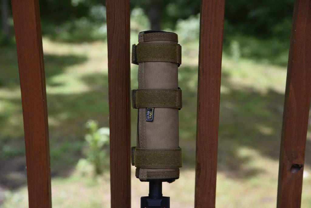 Full Auto High Temperature Alpha Suppressor Cover - 5 Inch Brown FDE - Heat Resistant Protector for Firearm Accessories - Perfect for Shooting Ranges & Tactical Training