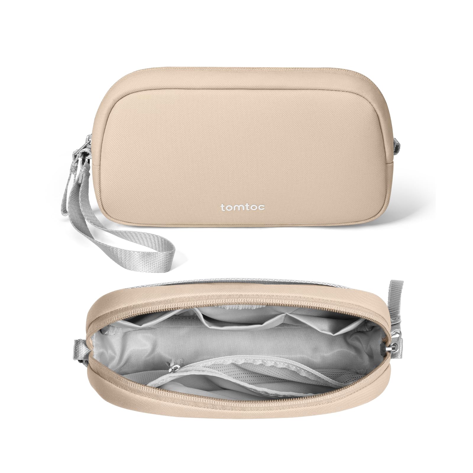 tomtoc Waterproof Electronics Organizer Travel Case - Tech Pouch for Cables, Phone, AirPods, USB Drives & Daily Essentials | Perfect for Travel, Office & Home Organization