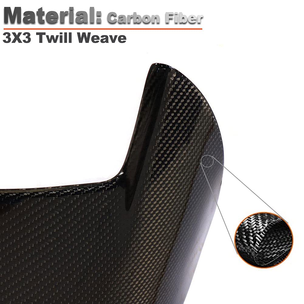 Carbon Fiber Rear Roof Spoiler for Volkswagen VW Tiguan MK2 (2017-2022) - High Gloss Black Roof Wing Lip - Enhances Aerodynamics & Style - Perfect for Street Racing & Car Shows
