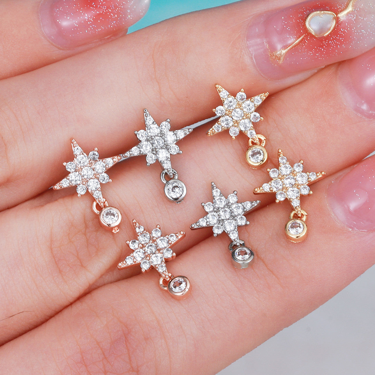 20G Rose Gold Cartilage Tiny Stud Emoji Tragus Piercings - Dainty Earrings for Helix, Daith, Conch | Perfect for Everyday Wear & Special Occasions
