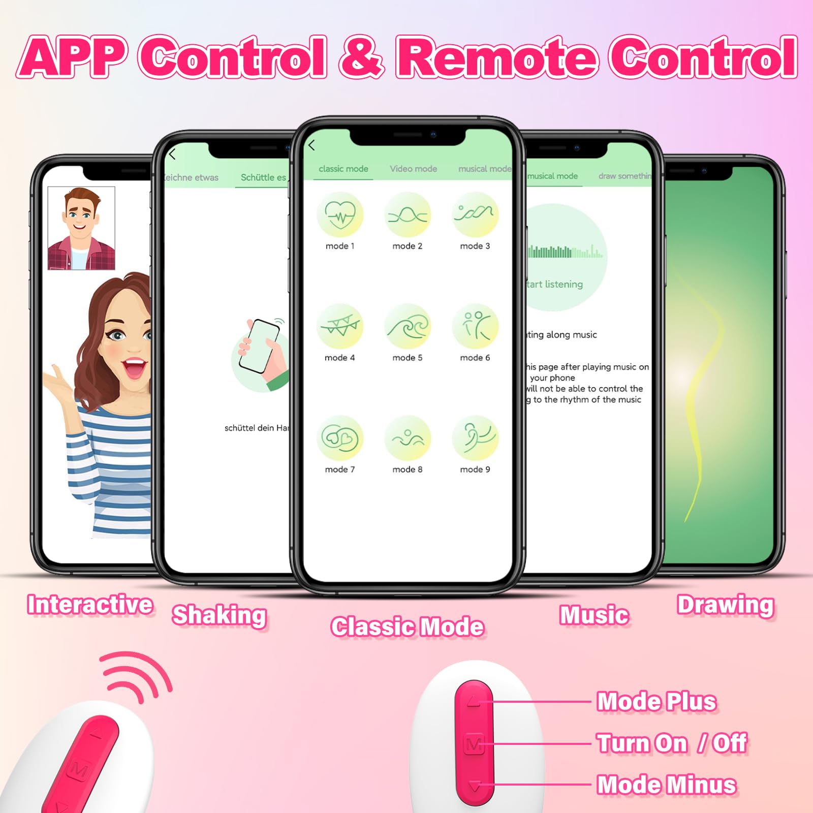 **G-Spot Vibrator - Wireless Remote Control Silicone Vibrator for Women with 10 Vibration Modes & APP Control, Wearable Panty Vibrator for Couples & Solo Play - Perfect for Date Nights & Long-Distance Relationships**
