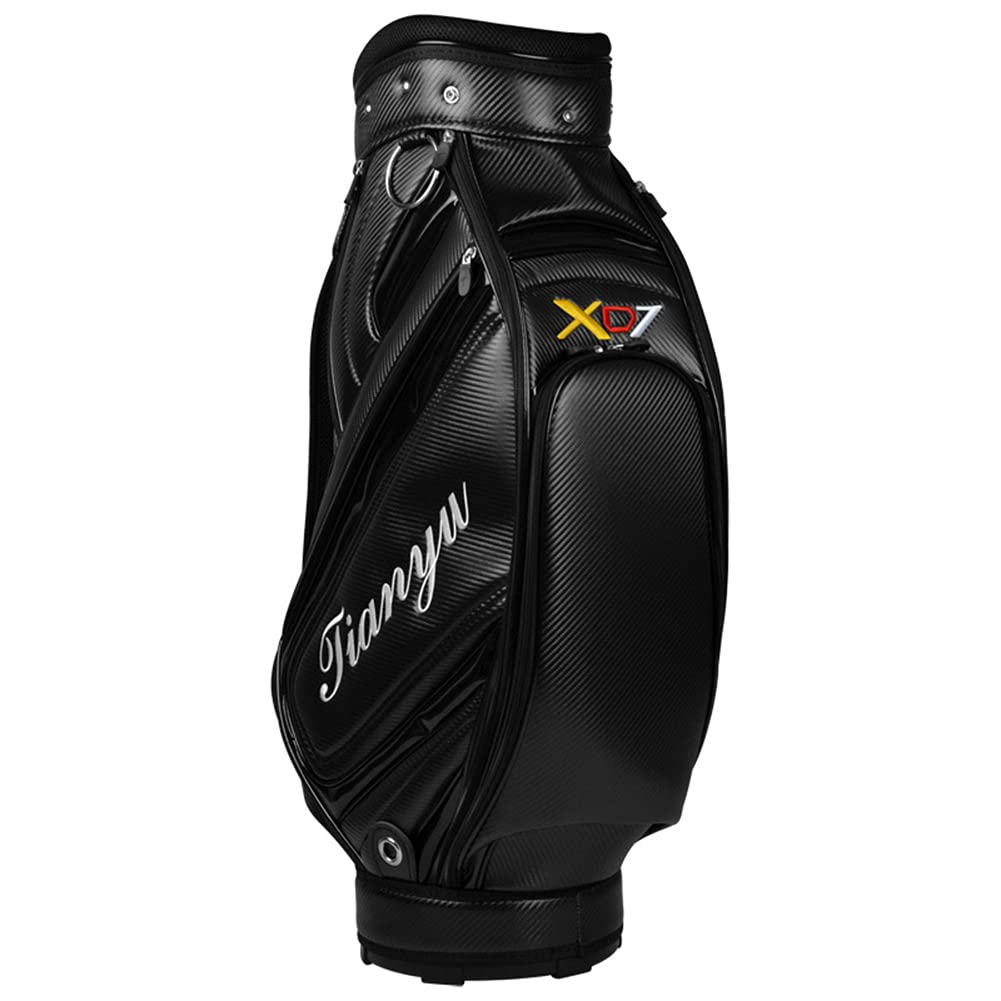 Premium PU Leather Golf Cart Carry Bag for Men - Lightweight, Portable Standard Golf Bag (85×42×28cm) - Perfect for Club Storage, Course Travel & Golf Tournaments