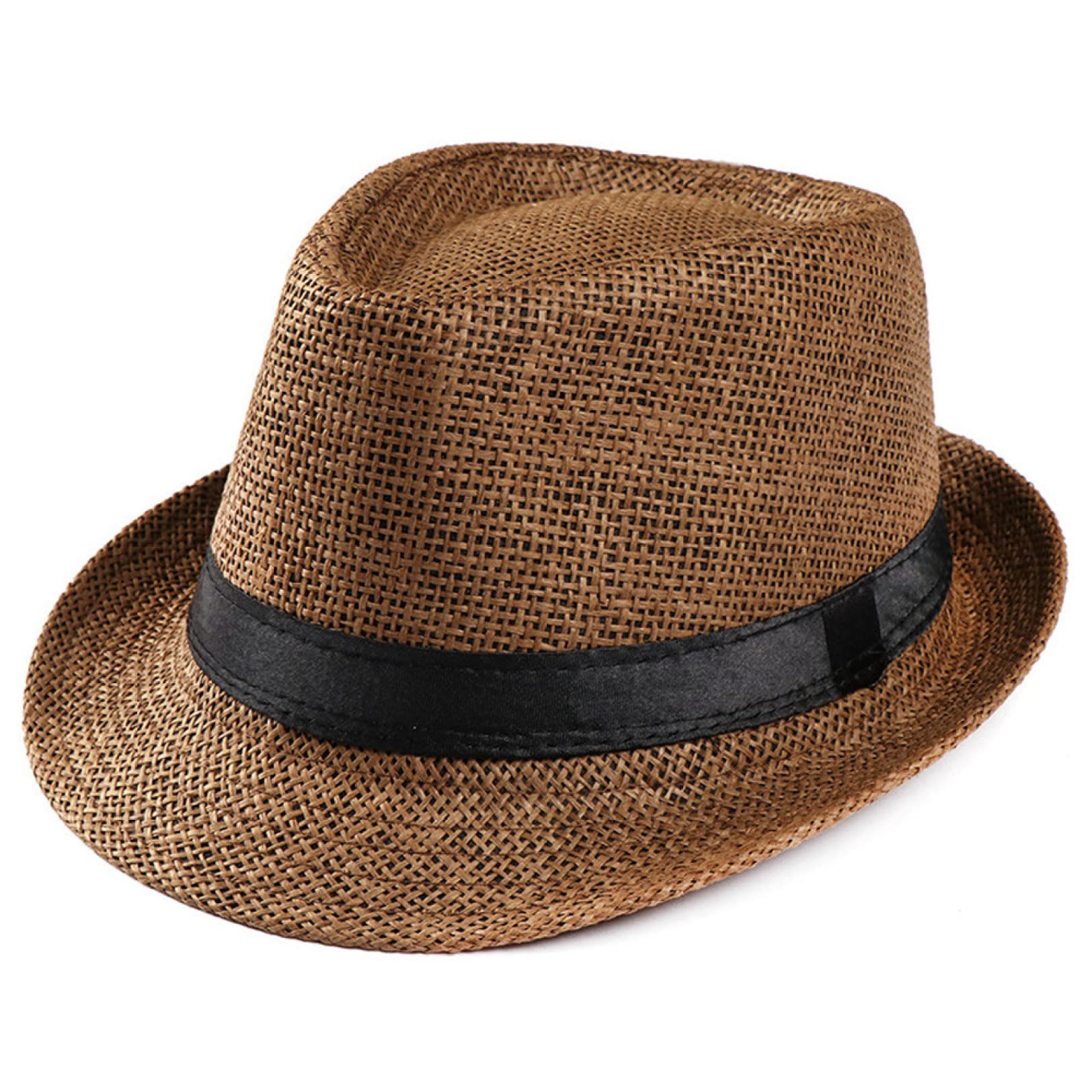 Stylish Fedora Straw Hat for Men - Summer Beach Sun Hat, Lightweight Panama Hat for Travel, Outdoor & Casual Wear - Perfect for Beach Vacations, Pool Parties & Summer Adventures
