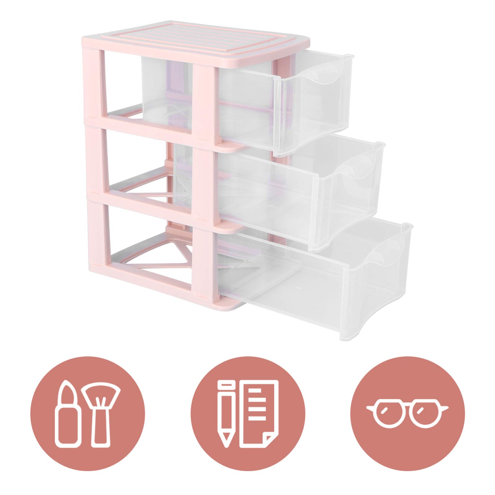 1PC Clear Acrylic Storage Box - Organizer for Cosmetics, Stationery & Sundries | Desktop Drawer Cabinet for Home, Office & Bathroom Organization