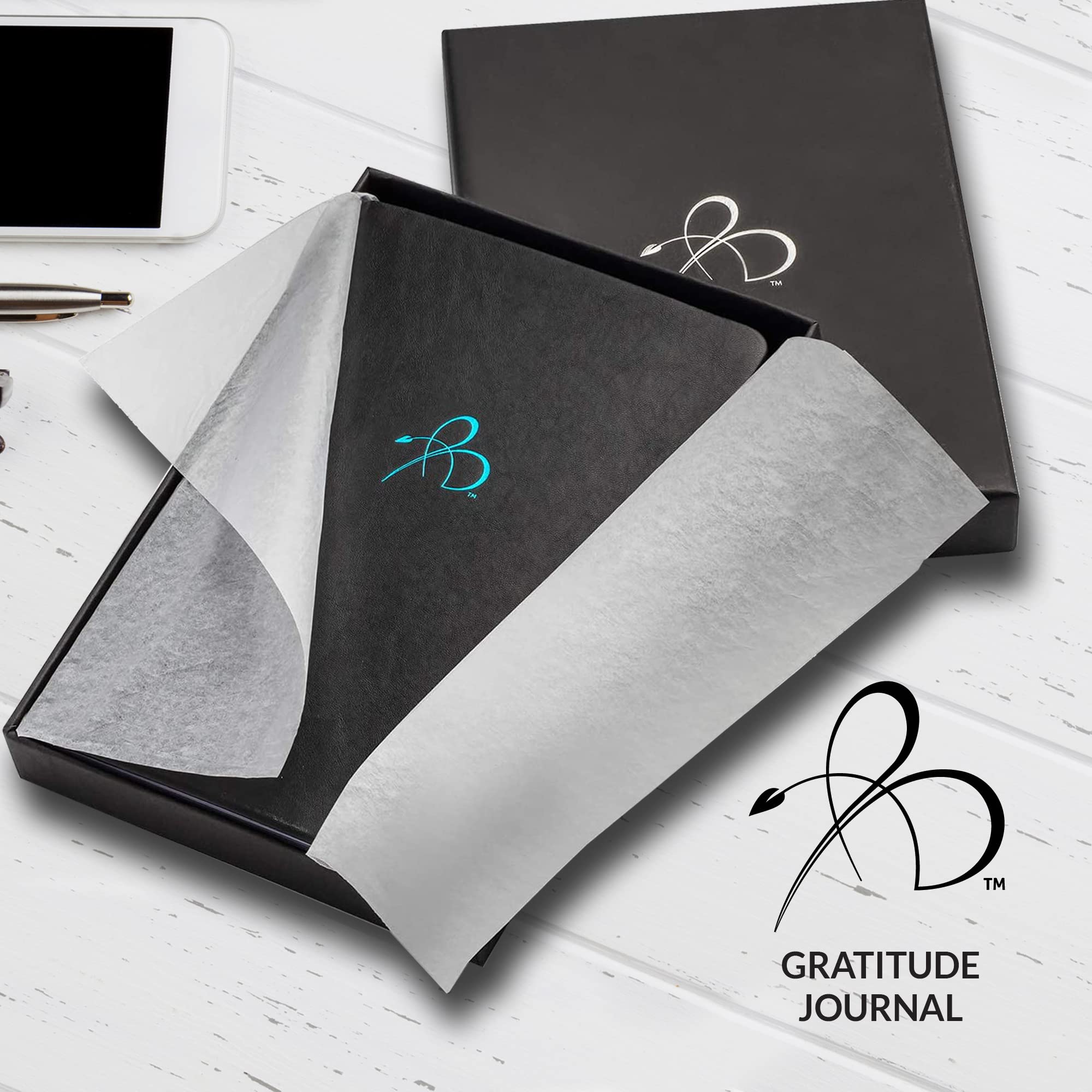 Bright Line Eating Bundle - Official BLE Food Journal (Black), Gratitude Journal, 5-Year Planner, Shopping List & Food Plan Magnet with Pocket Guide | Weight Loss Journal Set for Healthy Eating Habits & Meal Tracking