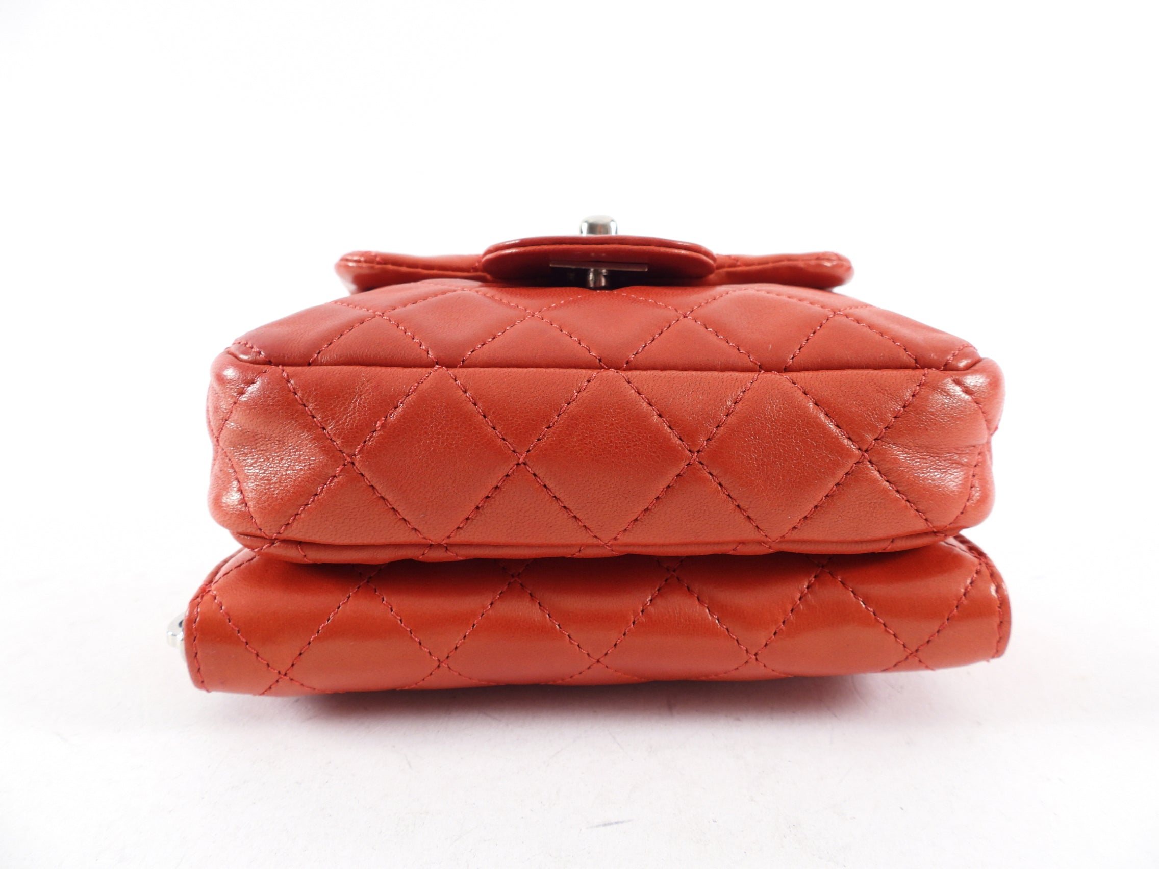 Chanel Red Lambskin Mini Flap Wallet on Chain Crossbody Bag for Women | Luxury Designer WOC Purse with Gold-Tone Hardware | Perfect for Evening Parties, Date Nights & Special Occasions