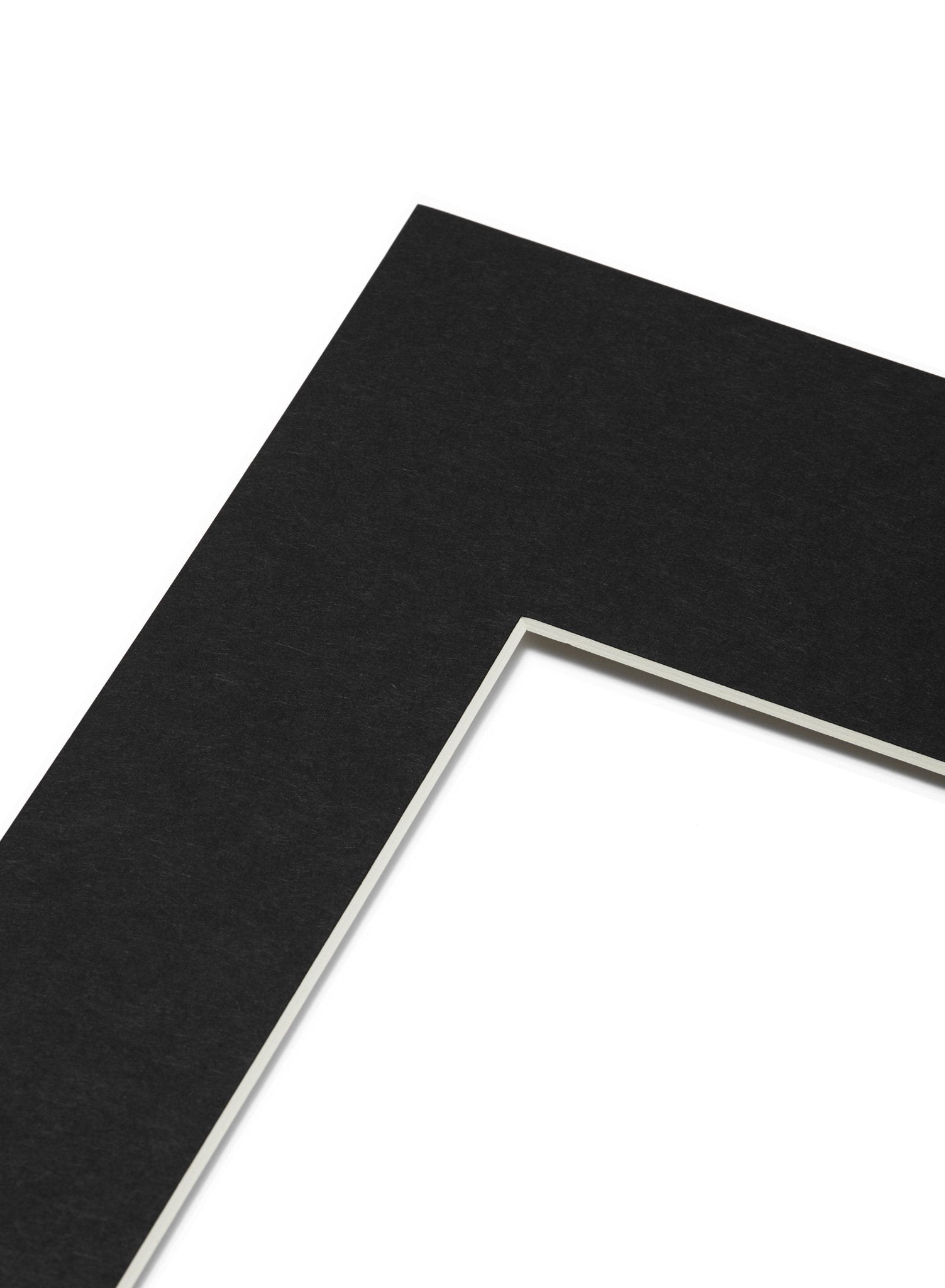 Black Acid-Free Picture Mat for Framing Photos & Artwork - Perfect for Home Decor, Gallery Displays & DIY Scrapbooking Projects