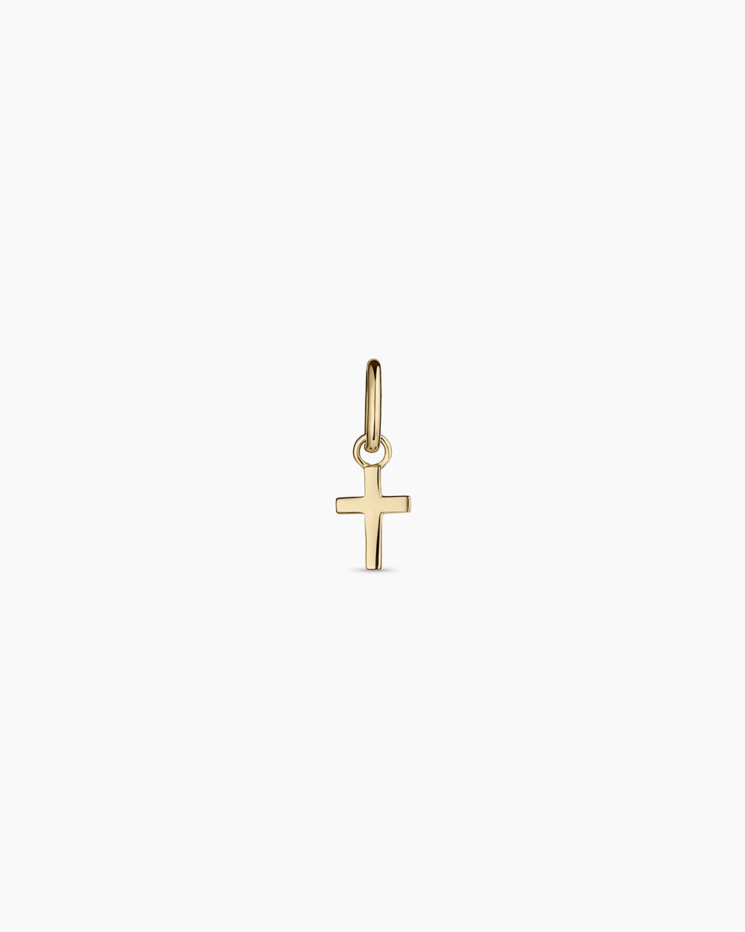 14K Gold Cross Charm Pendant Necklace for Women - Elegant Religious Jewelry Gift for Baptism, First Communion & Everyday Wear