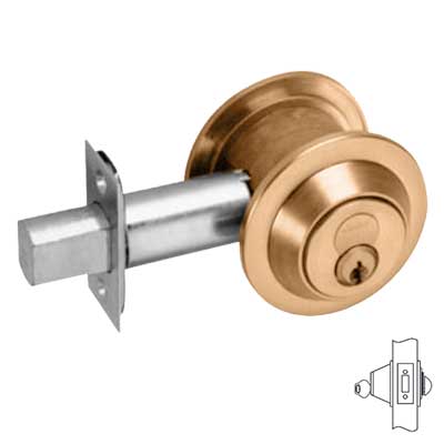Corbin Russwin DL3013 Single Cylinder Deadlock - L4 Keyway, Keyed Random with 2 Change Keys - Non-Handed for Home & Office Security