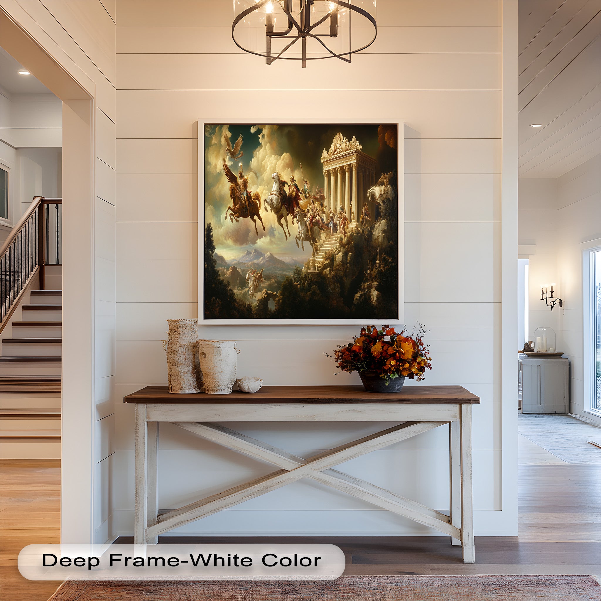 Ascension of the Gods - Premium Mythological Oil Painting Wall Art for Home Decor, Office & Gift Giving