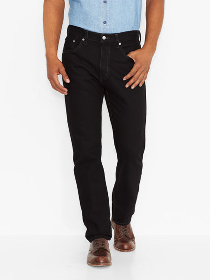 Levi's 505 Regular Fit Jeans for Men - Classic Black Denim Pants | Casual Wear, Office & Everyday Outfits