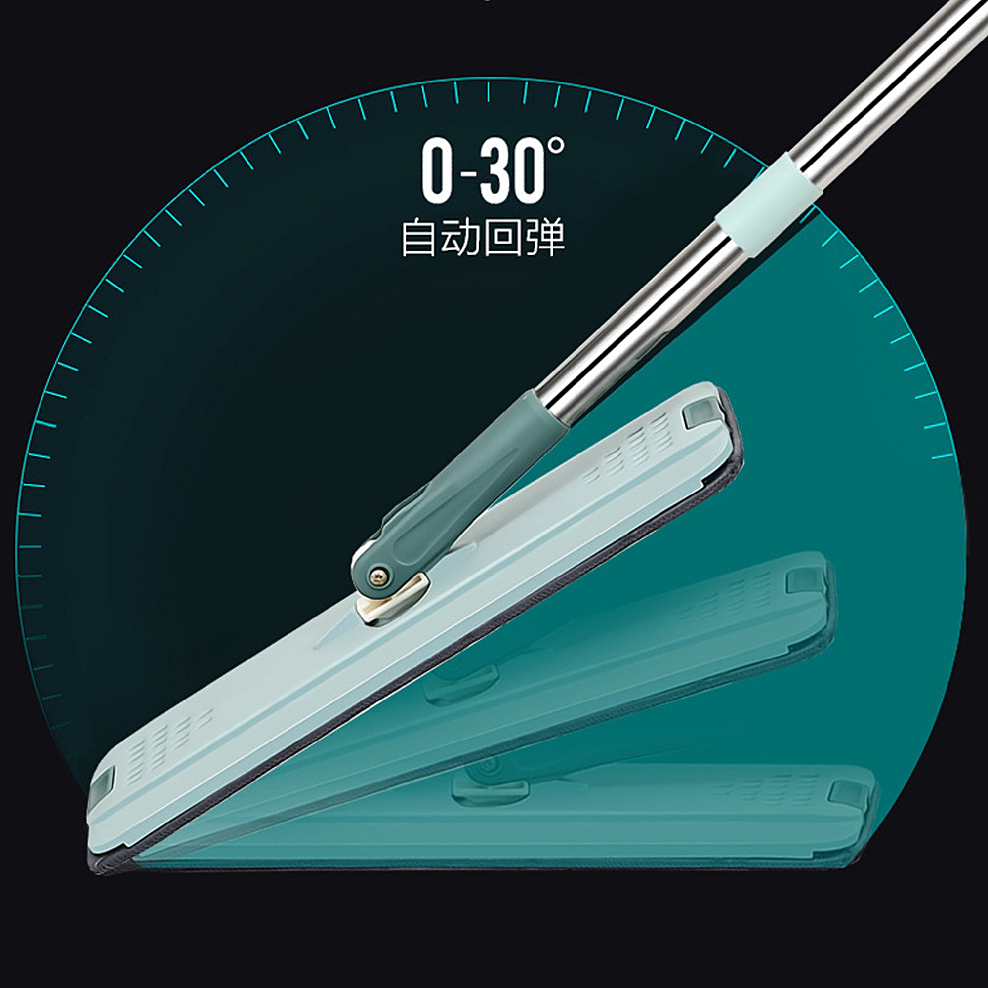 5-in-1 Multi-Purpose Slim Mop - Heavy Duty Floor Cleaning Tool for Hardwood, Tile & Laminate Floors - Ultra Slim Design for Tight Spaces - Perfect for Kitchen, Bathroom & Home Cleaning