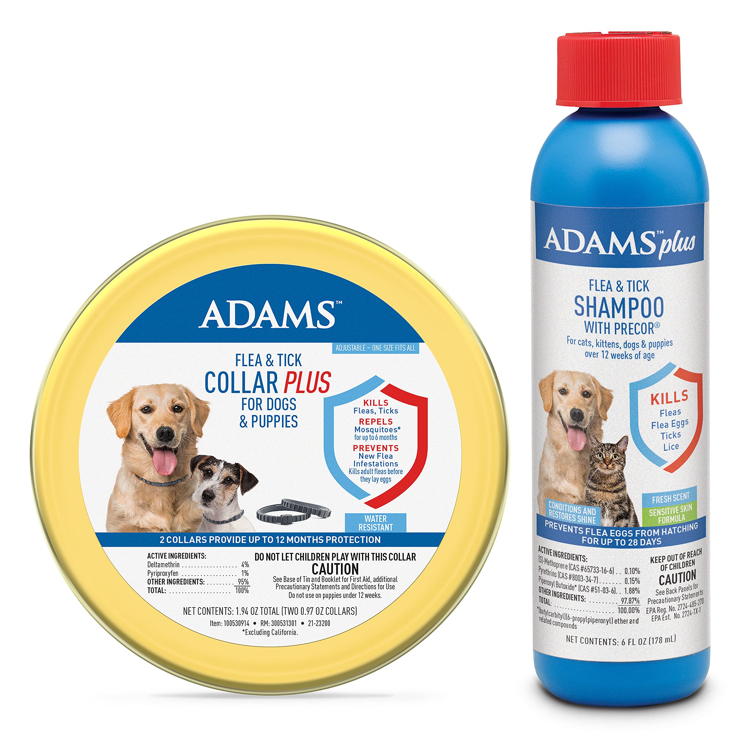 Premium Dog Collar & Shampoo Bundle for Pets - Comfortable Adjustable Collar with Matching Grooming Shampoo for Dogs & Puppies - Perfect for Bath Time, Training & Daily Walks