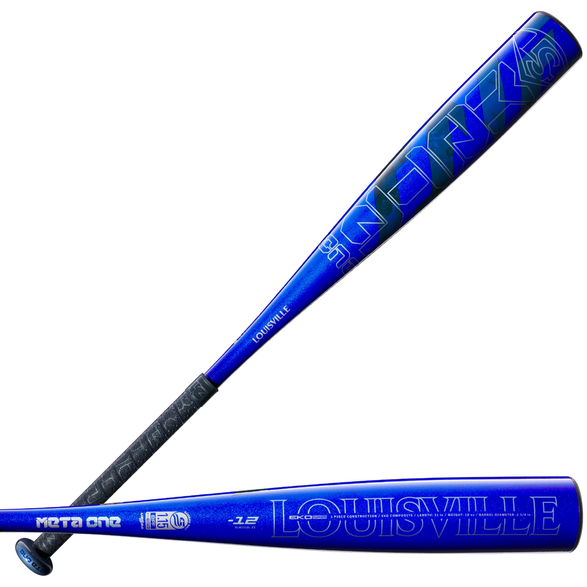 Louisville Slugger 2023 Meta One (-12) USSSA Baseball Bat - Lightweight Youth Baseball Bat for Fast Swing Speed | Perfect for Little League & Travel Ball Games