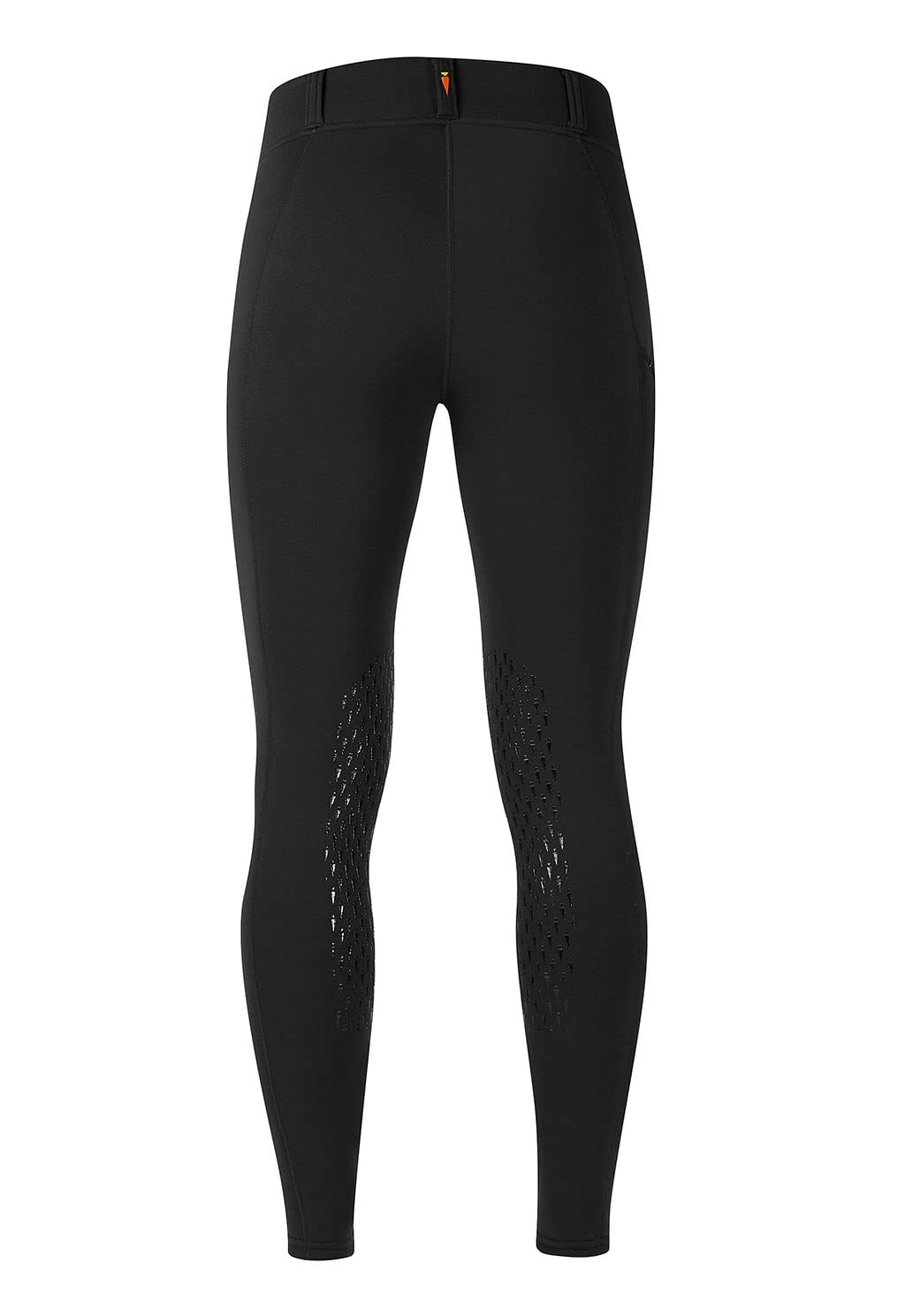 Kerrits Women's Sit Tight Wind Pro Knee Patch Winter Horse Riding Tights - Warm Polartec Equestrian Breeches with Phone Pocket for Cold Weather Riding & Outdoor Activities