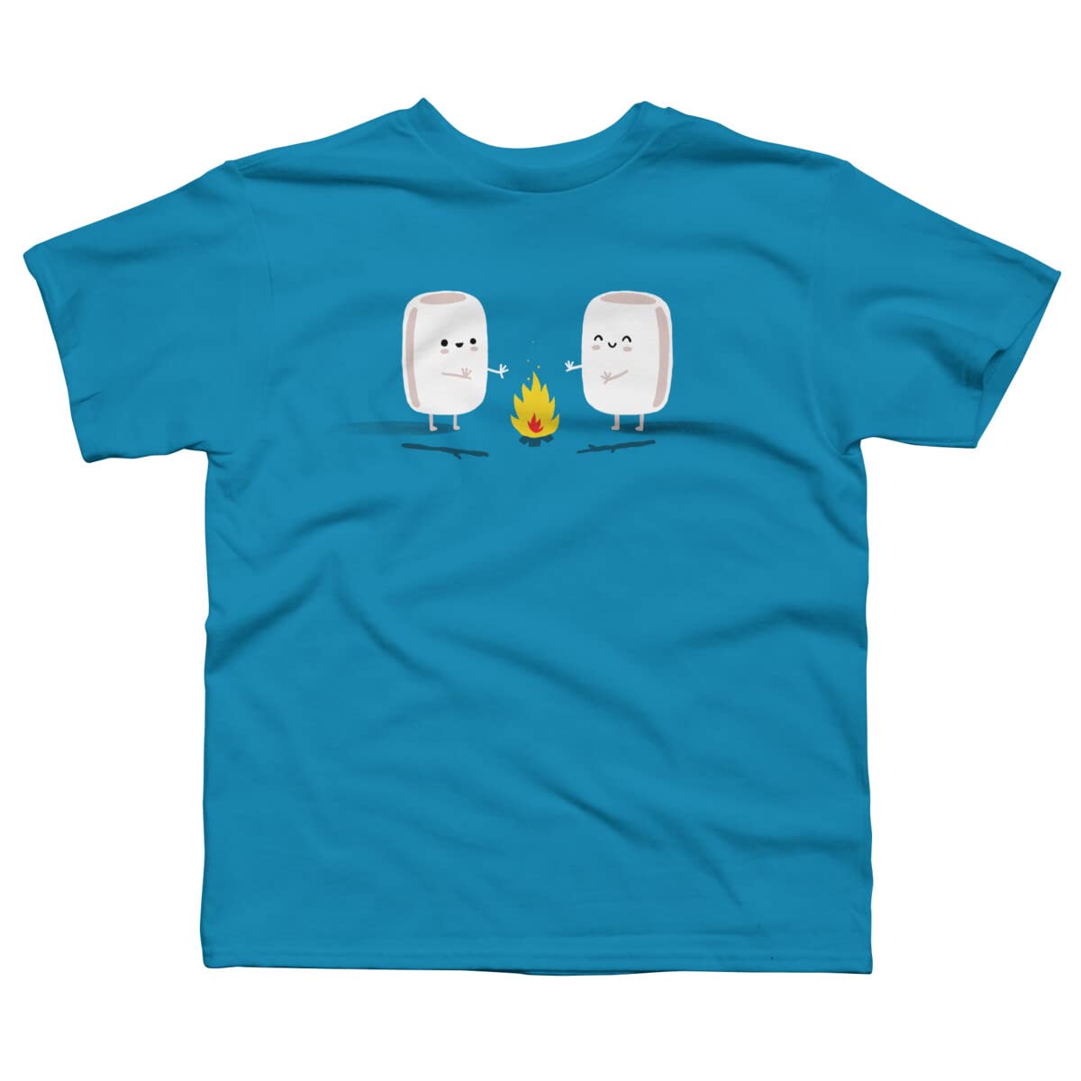 Design By Humans Boys' Marshmallows Graphic T-Shirt by Laurxy - Soft Cotton Tee for Kids - Perfect for Playdates & Casual Outings