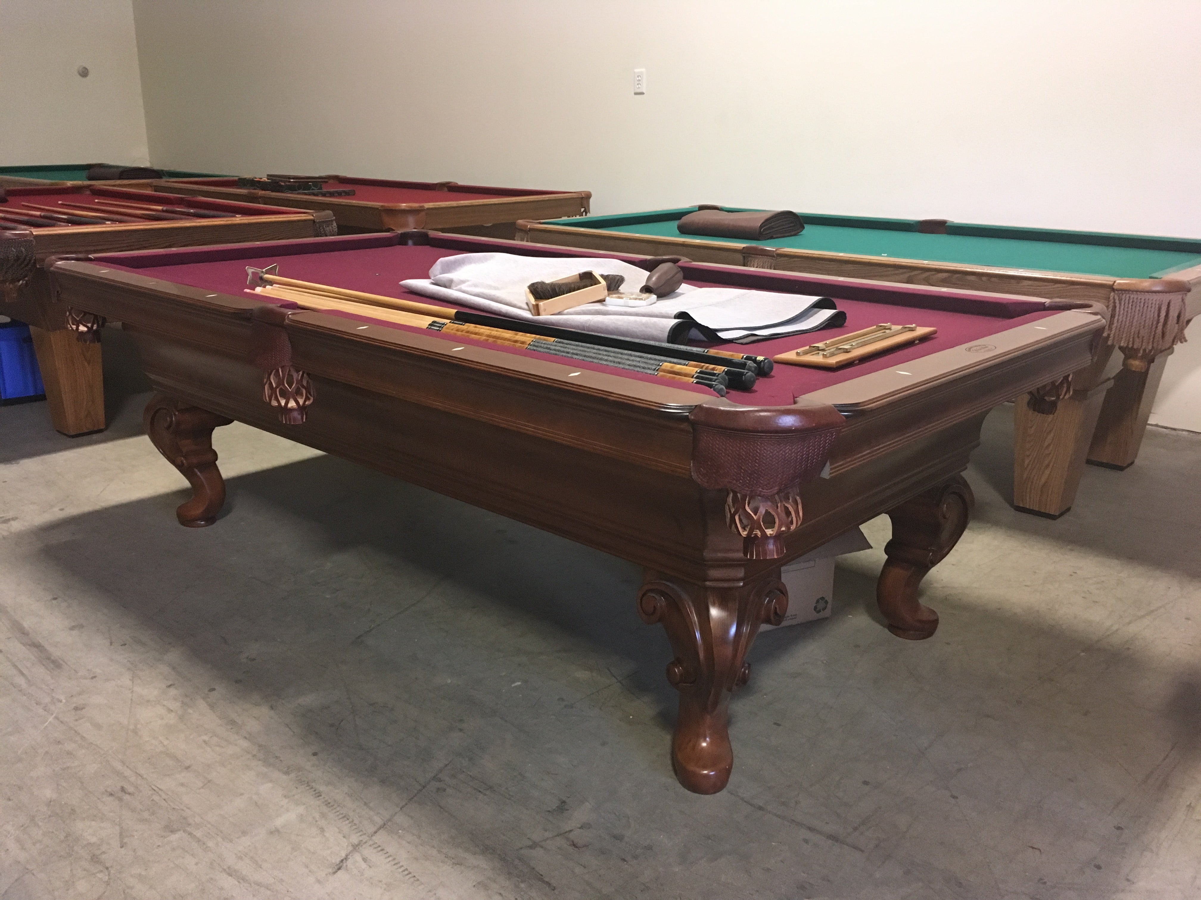 Olhausen Seville Pool Table - Professional 8-Foot Billiard Table for Home Game Room, Bar & Entertainment | Perfect for Family Fun & Competitive Play
