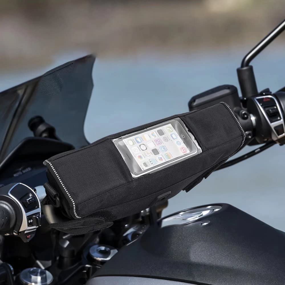 Waterproof Motorcycle Handlebar Bag - Durable Storage for Moto Guzzi V85 TT Centenario - Travel & Tool Organizer for Adventure Rides & Commuting