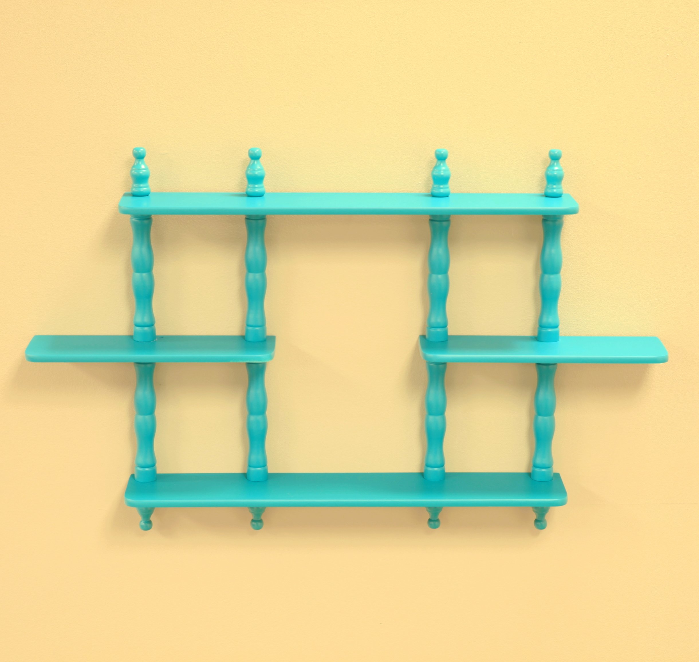 Frenchi Home Furnishing Kids 3-Tier Wall Mounted Shelves - Space Saving Storage for Bedroom, Nursery & Playroom Organization