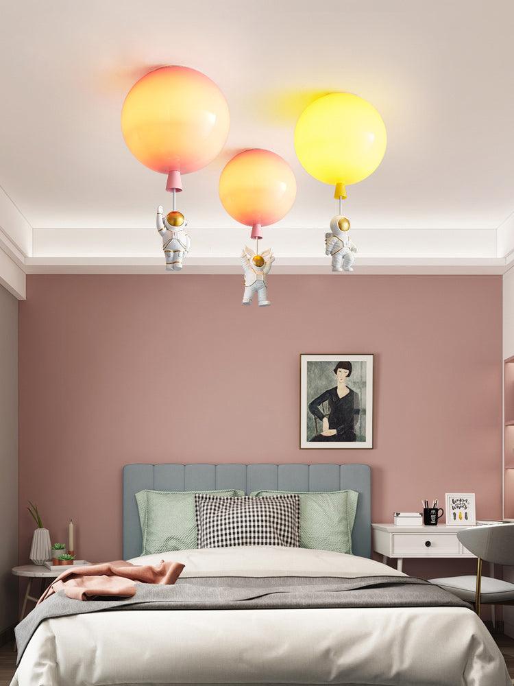 Modern Balloon Glossy Ceiling Light Fixture - Elegant Round LED Chandelier for Living Room, Bedroom & Dining Room - Perfect for Home Decor, Wedding & Party Lighting