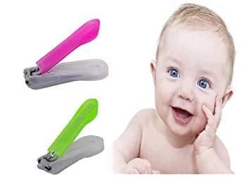 Premium KAVIN Nail Clipper Set - Stainless Steel Fingernail & Toenail Clippers for Kids & Adults (2-Pack, Random Colors) - Perfect for Travel, Home & Salon Use