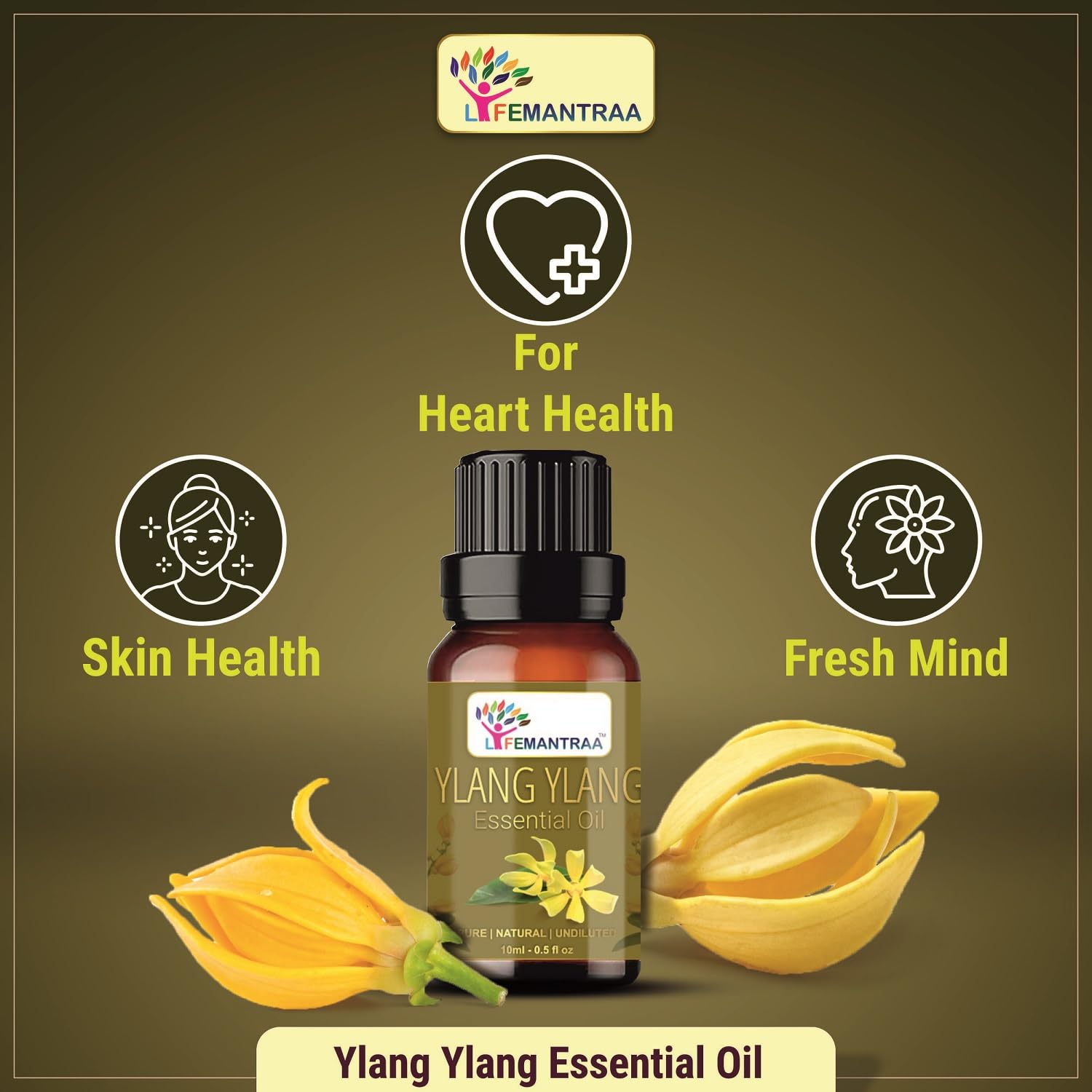Pure Rosemary, Peppermint & Ylang Ylang Essential Oils Set - 3 Pack (15ml Each) for Aromatherapy, Diffusers, Soap Making & Candle Making | Natural Home Fragrance, Air Freshener & Relaxation Oils | Perfect for Spa, Yoga & Stress Relief