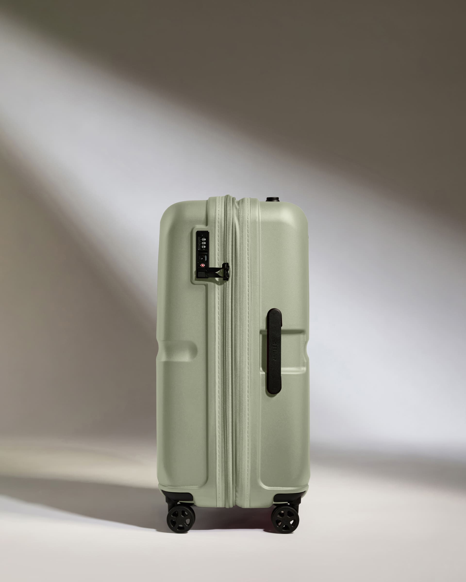 Clover Green Medium Luggage with Single Stripe - Perfect for Travel, Business Trips & Weekend Getaways