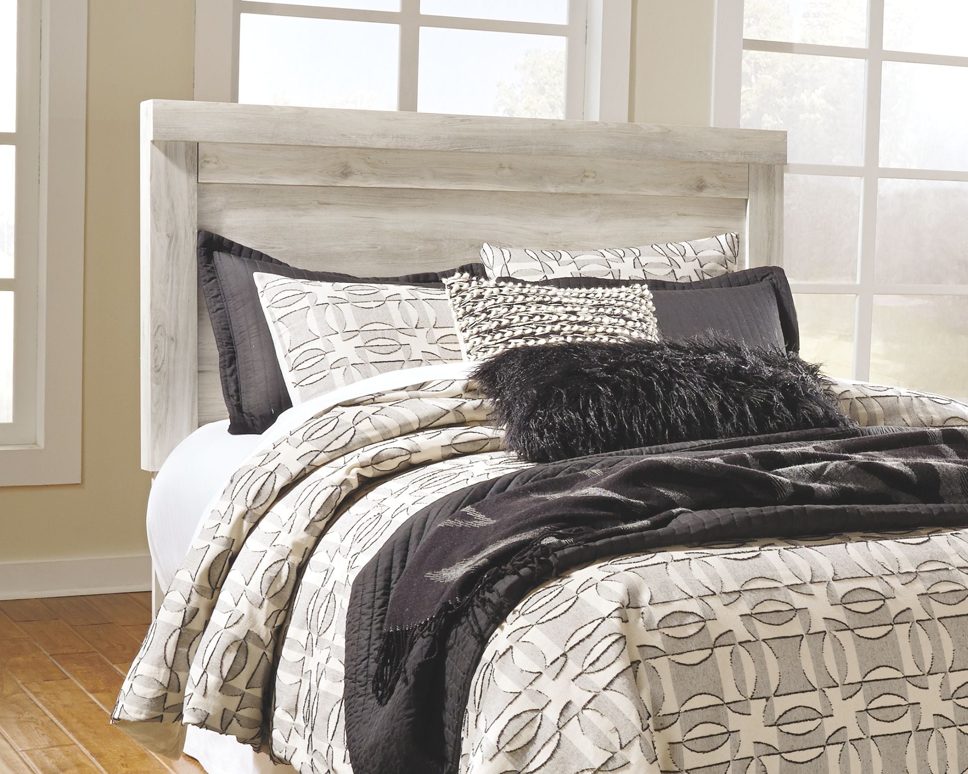 Bellaby Panel Headboard with Bolt-On Metal Frame - Queen Size Upholstered Bed Headboard for Bedroom Decor - Perfect for Modern, Farmhouse, and Contemporary Home Styles