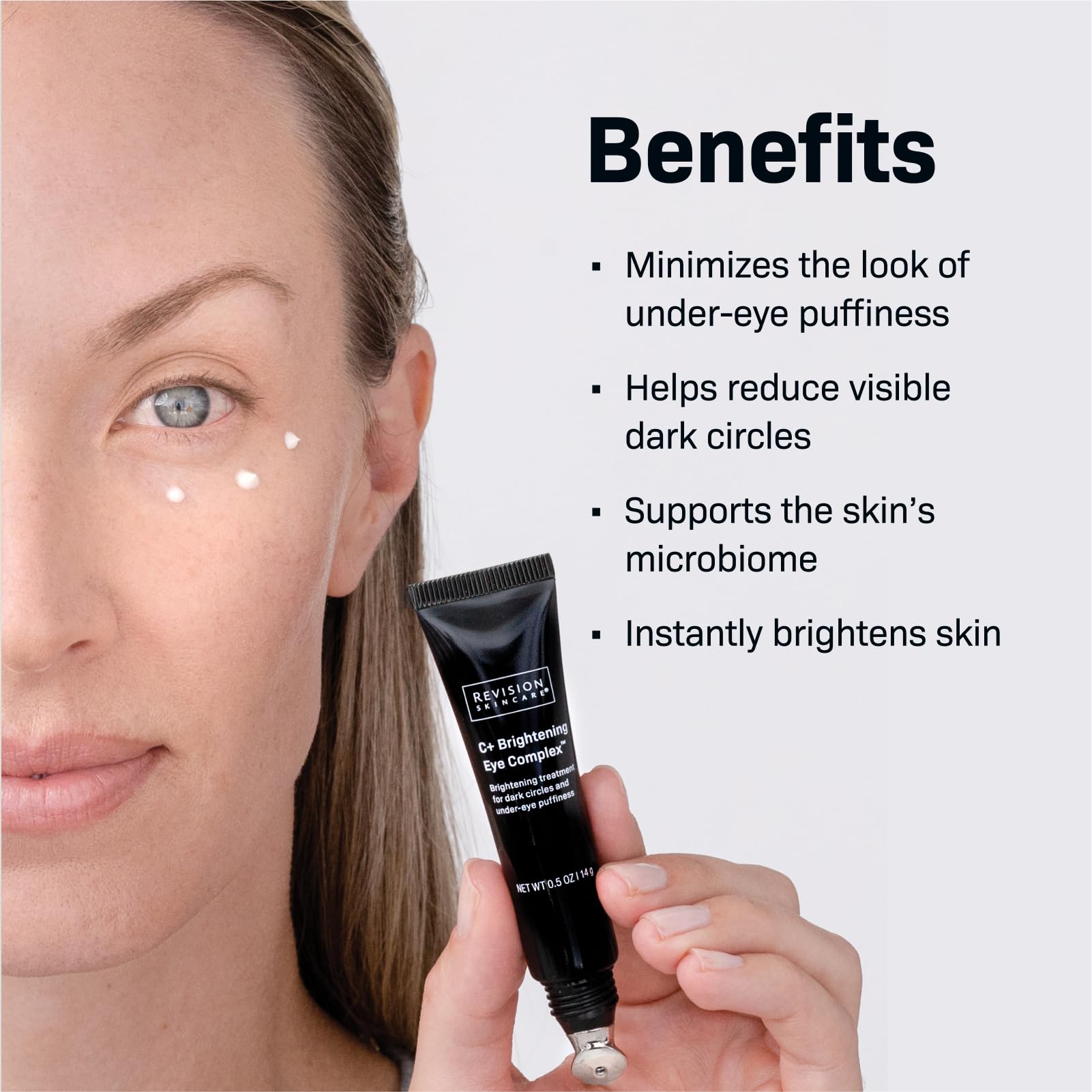 Revision Skincare C+ Brightening Eye Complex™ - Vitamin C & Antioxidant Eye Cream for Dark Circles & Puffiness | Brightens & Firms Under Eyes | Day & Night Use