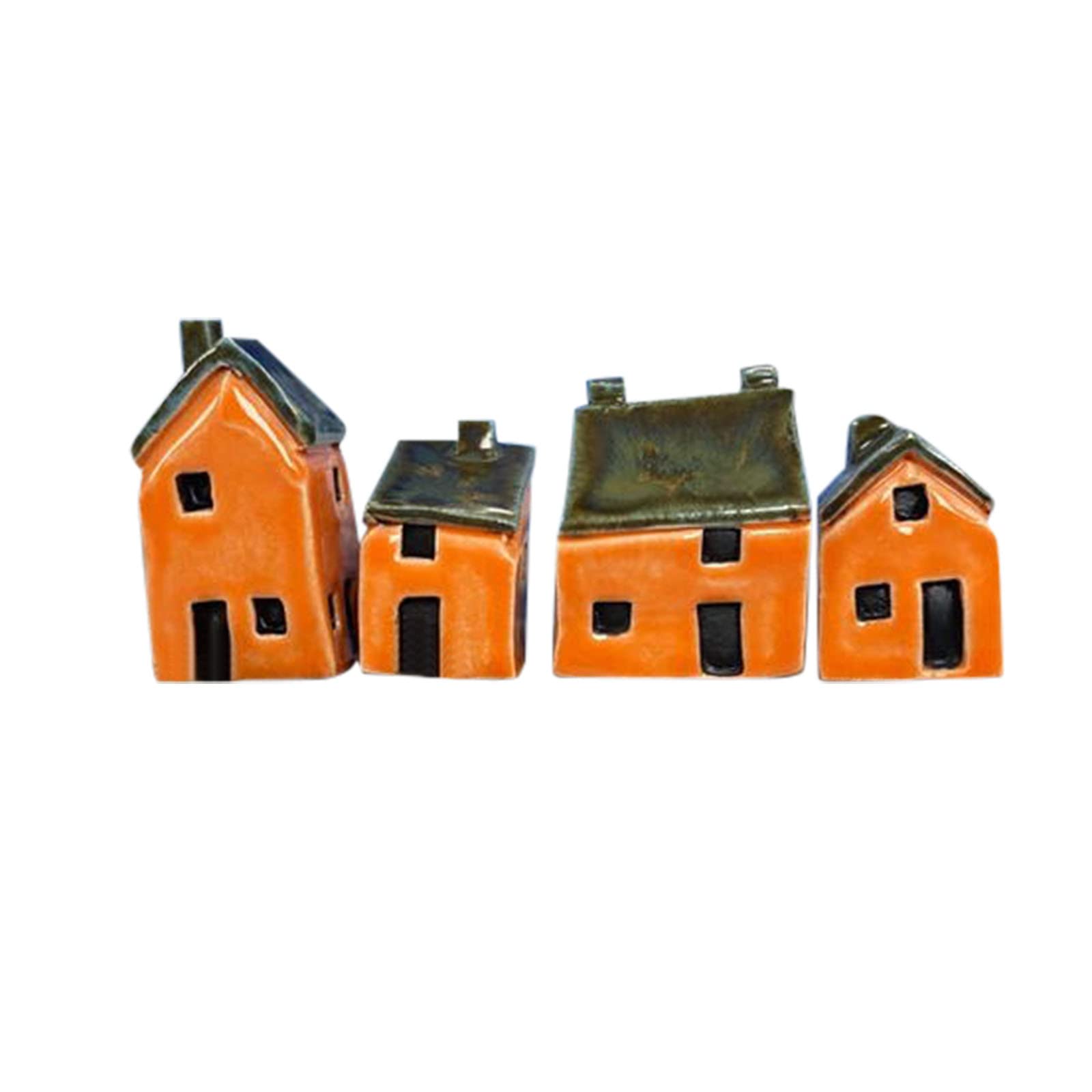 Boddenly White Mini House Ornaments - Meaningful Collectible Small House & Villa Crafts for Desktop, Study Decor, Home Decoration (One Size) | Perfect for Christmas Village Displays, Bookshelf Accents & Gift Giving