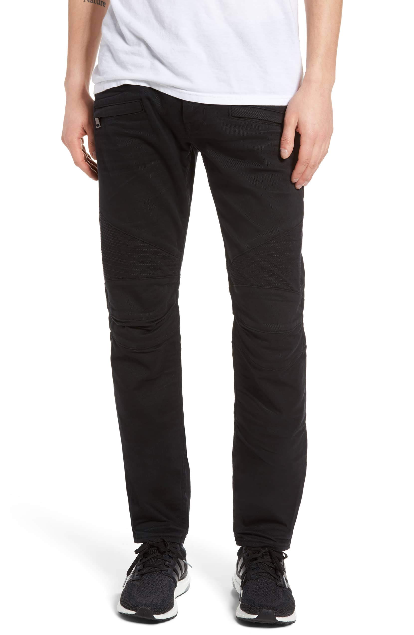 Hudson Jeans Men's Blinder Biker Moto Jean - Slim Fit Stretch Denim Pants for Motorcycle Riding & Casual Wear