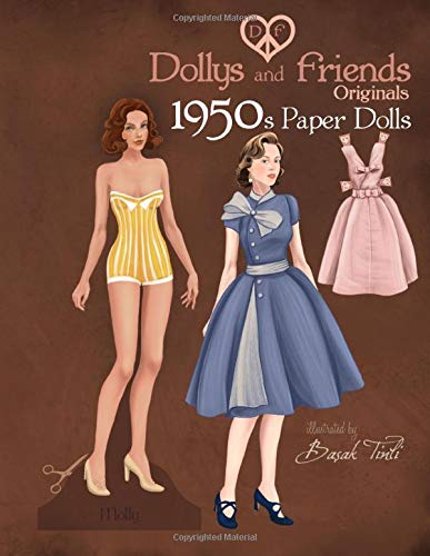 Vintage 1950s Fashion Paper Dolls - Dollys and Friends Originals Collection | Retro Fifties Dress Up Toys for Collectors & Kids | Perfect for Nostalgic Play, Gift Giving & Home Decor