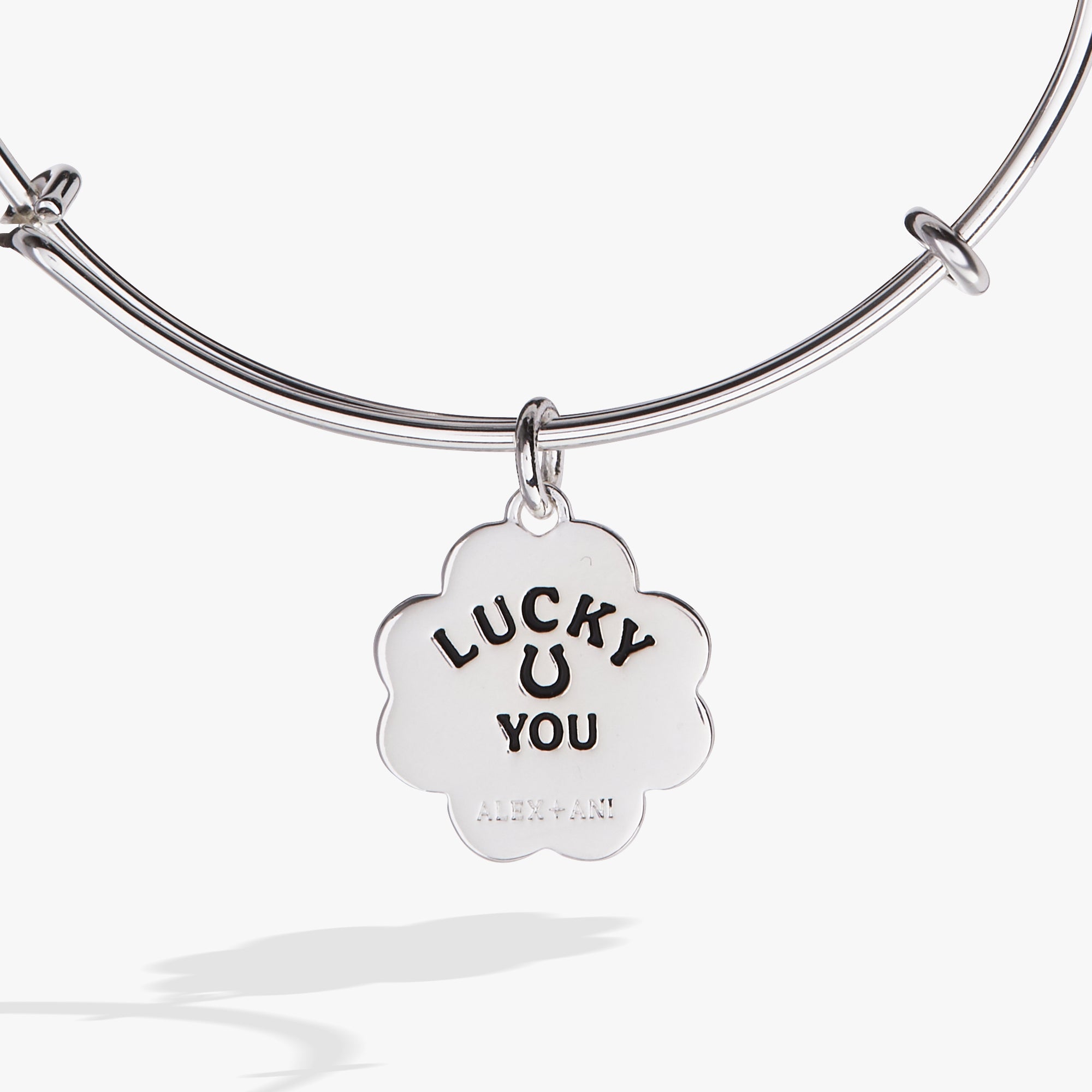 Lucky Four Leaf Clover Charm Bangle Bracelet for Women - Elegant Irish Jewelry Gift for St. Patrick's Day, Birthday & Good Luck Charm
