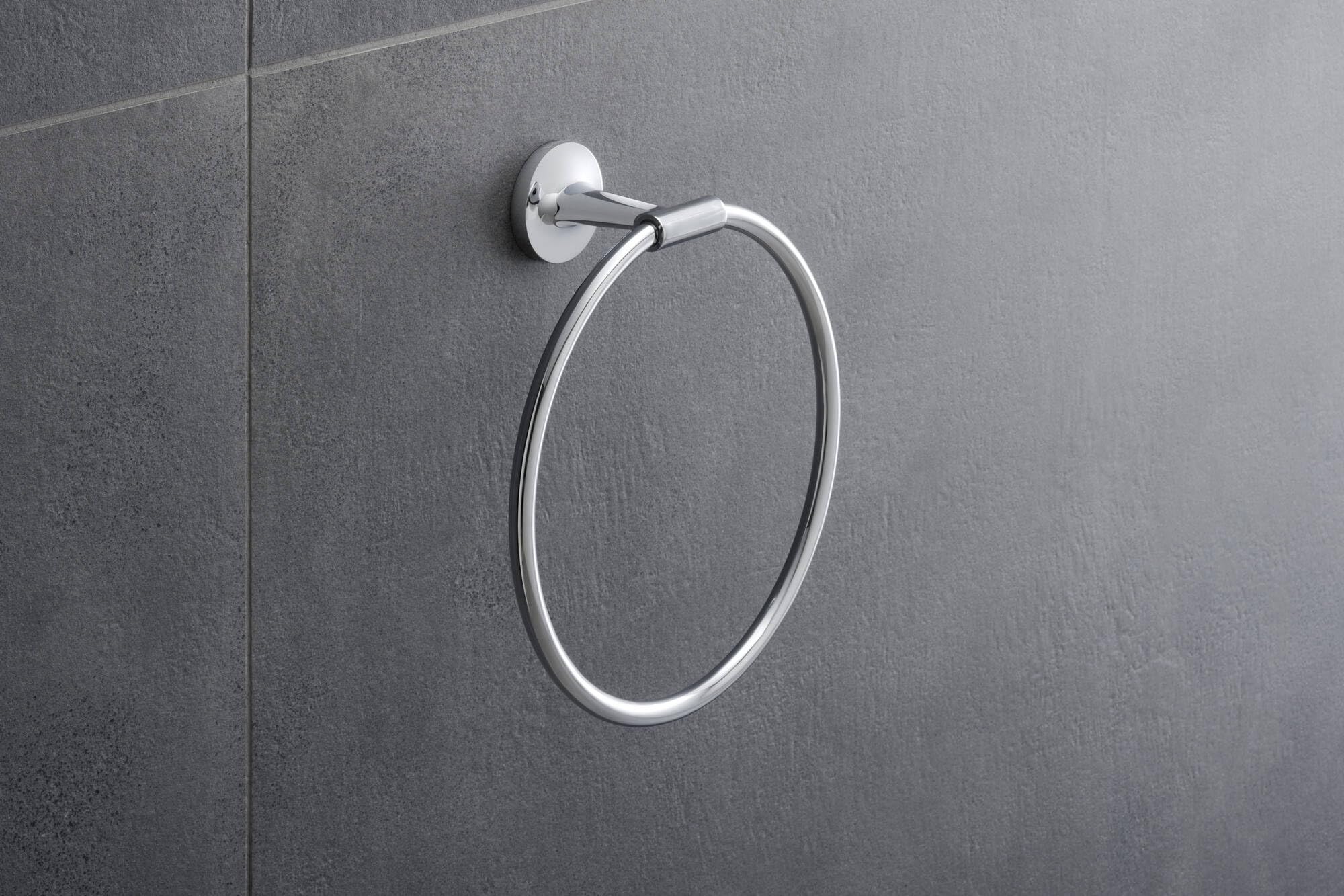 Duravit Starck T Chrome Towel Ring - Modern Bathroom Accessory for Home & Hotel Use