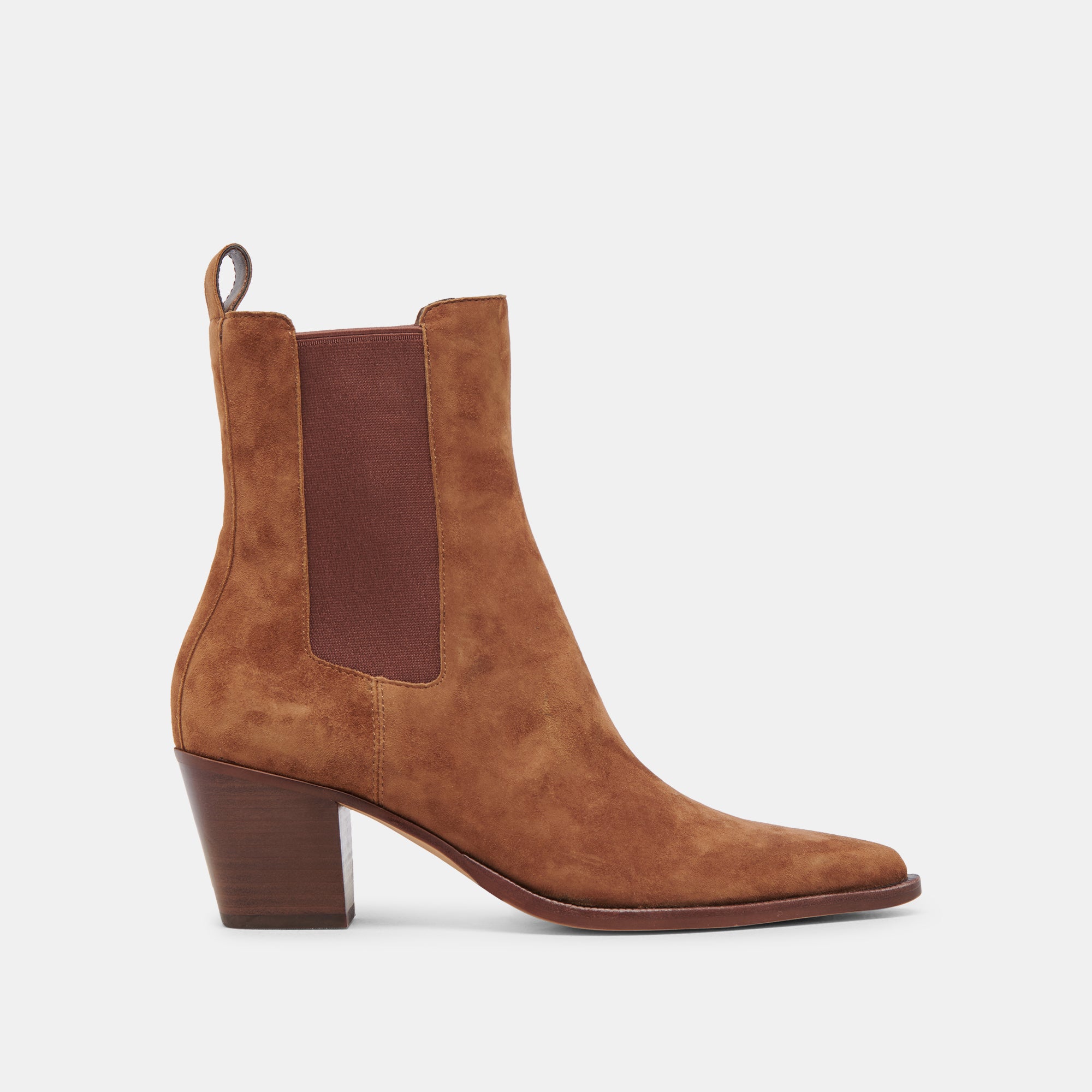 SHADIE H2O Wide Booties for Women - Brown Suede Waterproof Boots for Outdoor, Hiking & Rainy Days