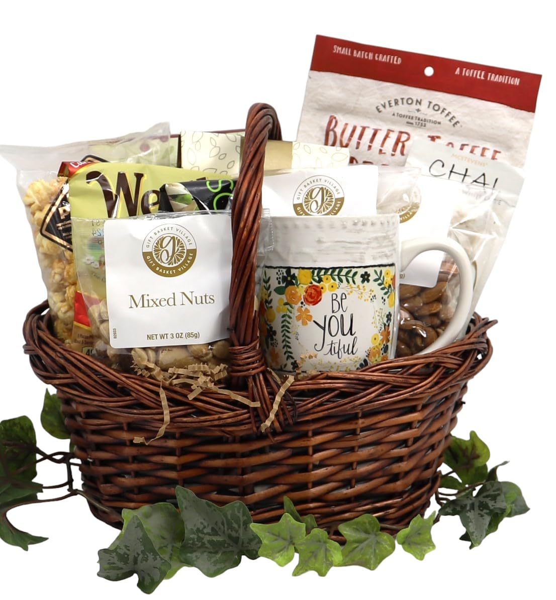 Healthy Gift Basket for Women & Men - Organic Snacks, Gourmet Treats & Wellness Essentials | Perfect for Holidays, Birthdays & Corporate Gifts | Gift Basket Village