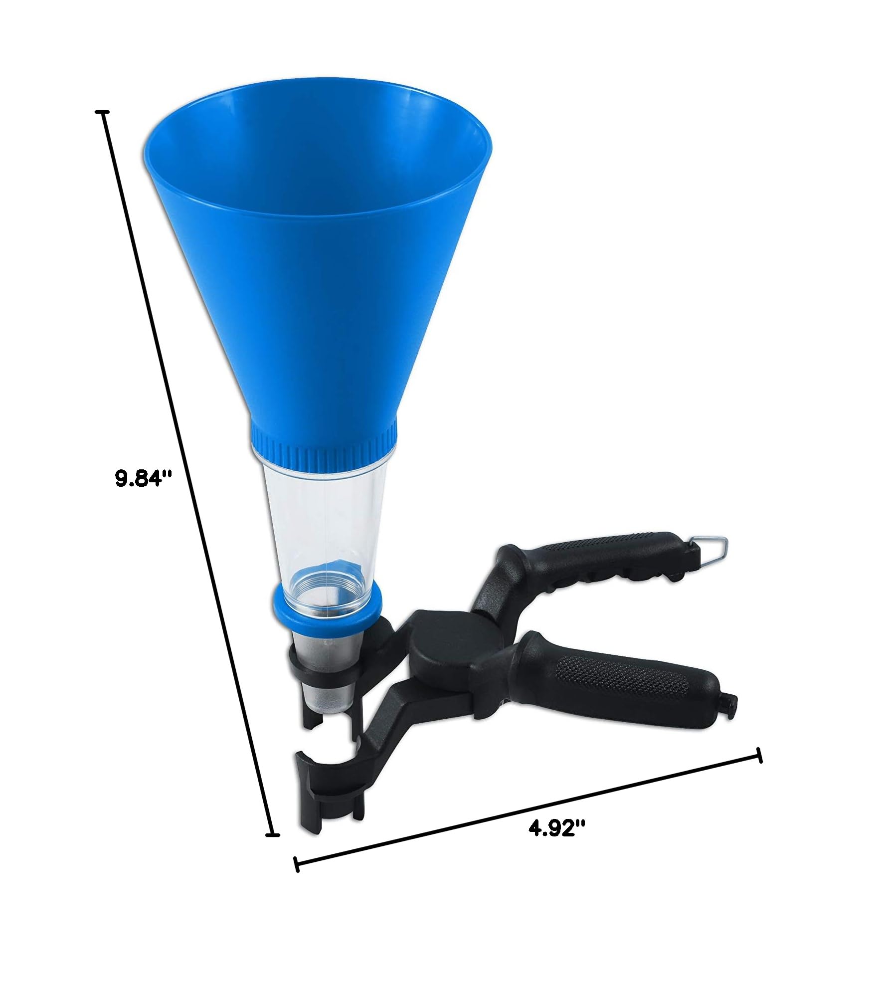 Laser 6198 Universal Oil Funnel Set - 2 Piece Car Engine Fluid Filler Kit for Motorcycle, ATV, Lawn Mower & Automotive Maintenance - Durable Plastic Oil Change Accessories