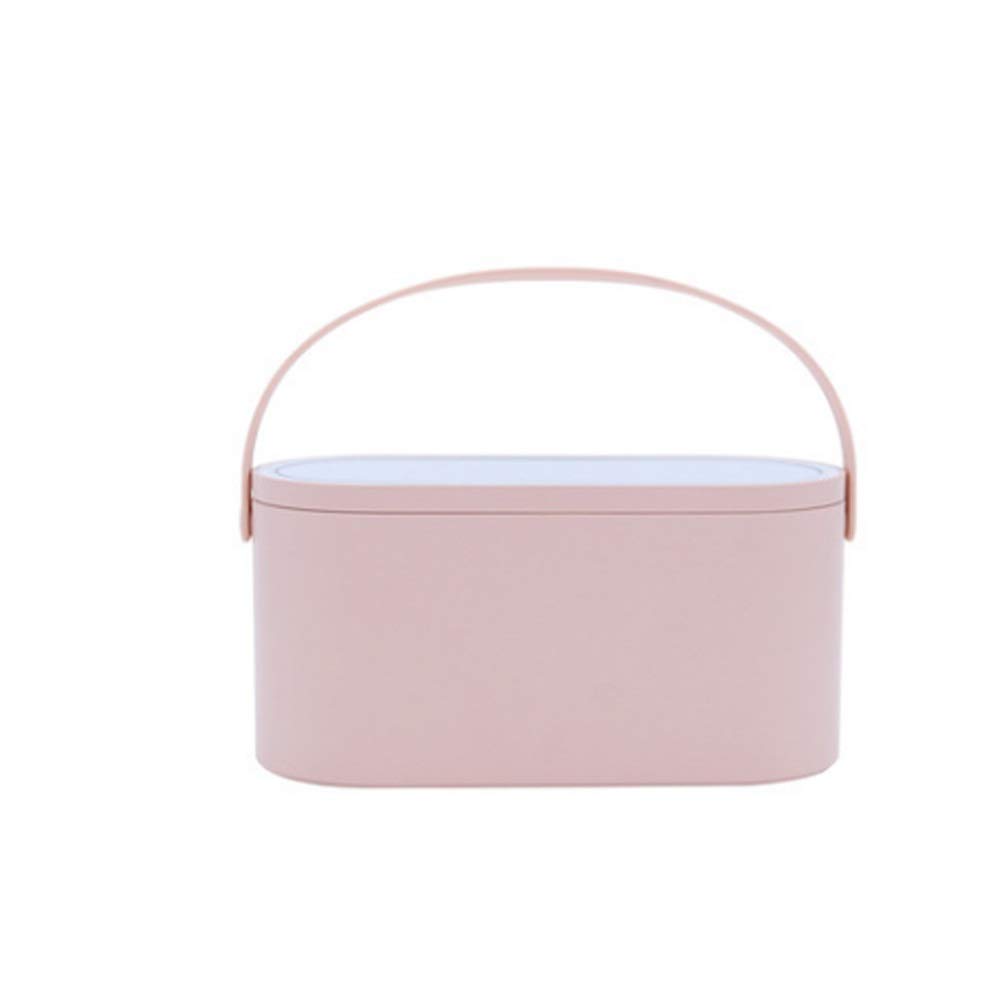 Portable Travel Cosmetic Case with LED Light Mirror - Waterproof Makeup Organizer for Women | Compact Vanity Storage Box for Home, Office & Travel (Color: A) | Perfect for Daily Use, Vacation & Gift Giving
